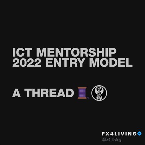 Ict Mentorship 2022 Entry Model 📝 A Thread 🧵 Thread From Fx4living🎱