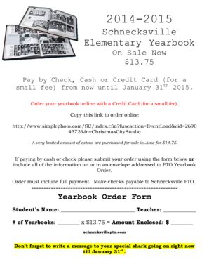 Fillable Online Parklandsd Time To Order Your Yearbook