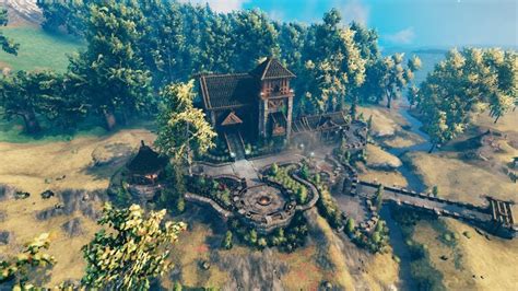 Valheim Large Medieval House Build Medieval Houses Natural Landmarks