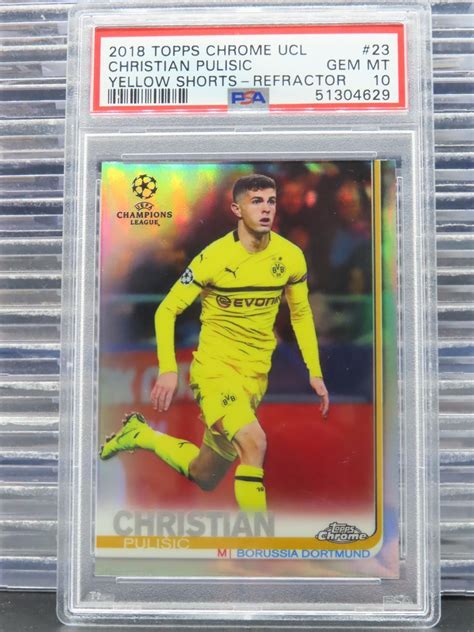 Christian Pulisic Topps Chrome Uefa Champions League Refractor