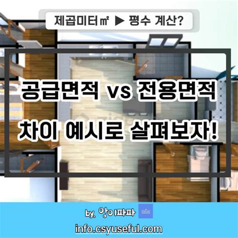 전용면적 공급면적 공용면적 차이 대표적인 전용면적은 몇평