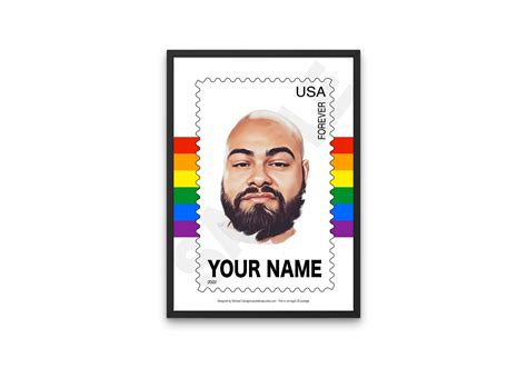 Personalized Postage Stamp Gift Idea for Yourself, Co-workers ...