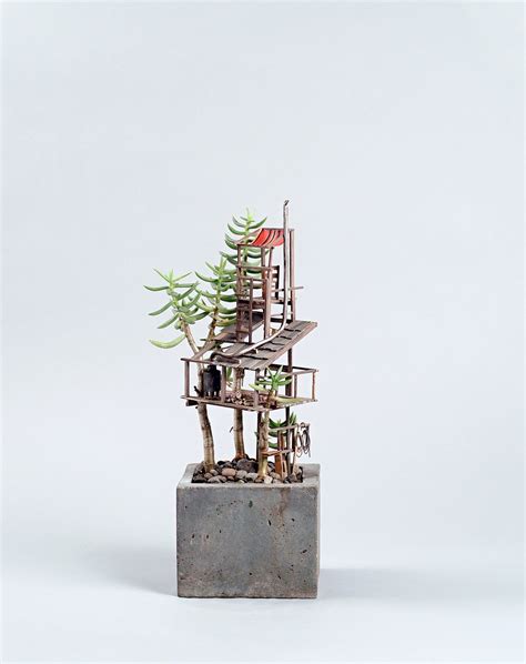 Miniature Treehouse Sculptures By Jedediah Corwyn Voltz 谷德设计网