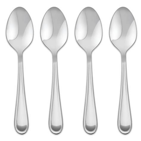 Dash Of That Claire Mirror Stainless Steel Spoons Silver 4 Pk