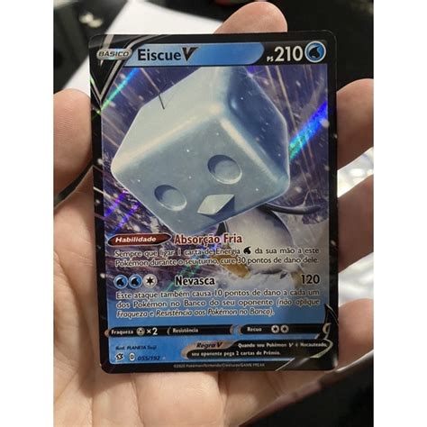 Carta Pokemon Eiscue V Original Copag Acompanha Brinde Shopee Brasil