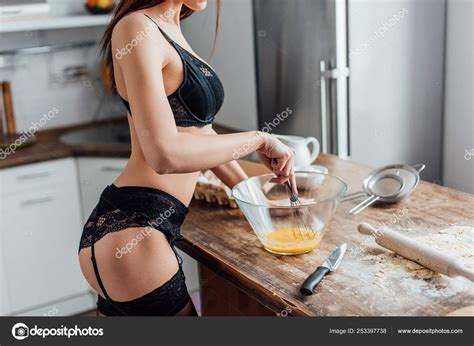 Cooking In Lingerie