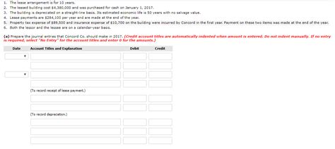 Solved On January Concord Co Leased A Building To Chegg