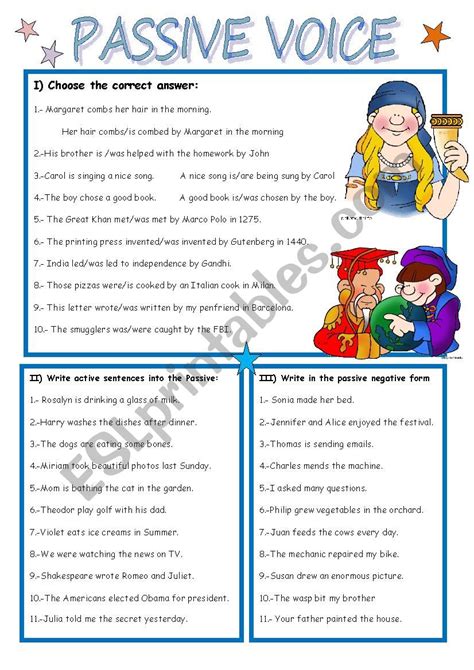 Passive Voice Esl Worksheet By Mariaah 40584 Hot Sex Picture