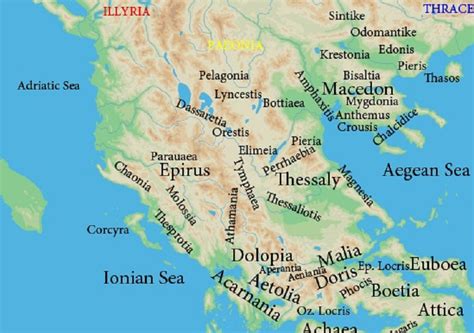 Regions Of Ancient Greece Map - United States Map