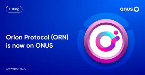 Orion Protocol Token Orn Is Now Available On Onus