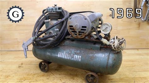 Vintage Air Compressor Restoration 1969 Iwata Minicom Youtube