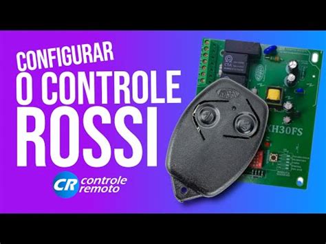 Como Configurar Controle Rossi 433 Mhz Em Uma Central Rossi YouTube