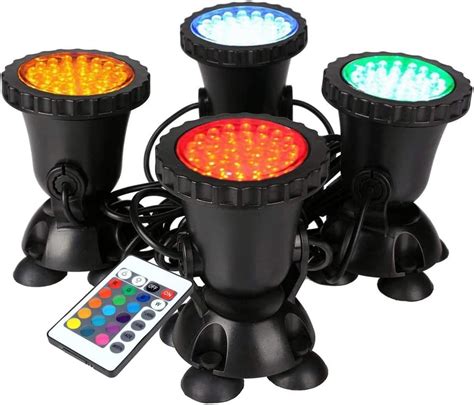 GreenSun Projecteurs LED Submersibles imperméables RGB Lampe spot