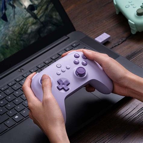 Controle Gamer Bitdo Ultimate C Sem Fio Bluetooth Switch Roxo Hc