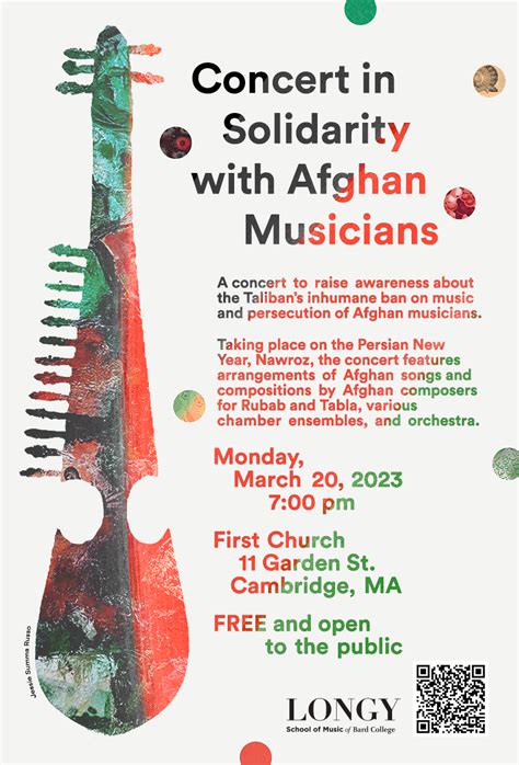 Concert in Solidarity with Afghan Musicians 2023 - Longy