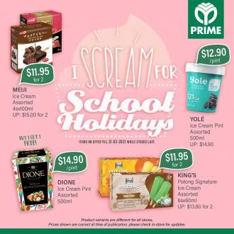 Prime Supermarket School Holiday Ice Cream Promotion Valid Until