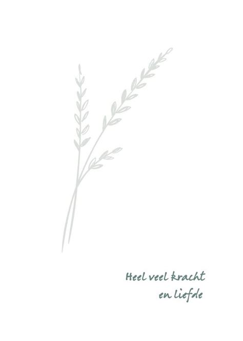 Greetz Sterkte Kaart Veel Kracht En Liefde Greetz