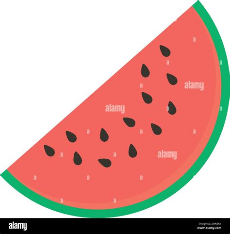 Watermelon Slice Icon Stock Vector Image Art Alamy