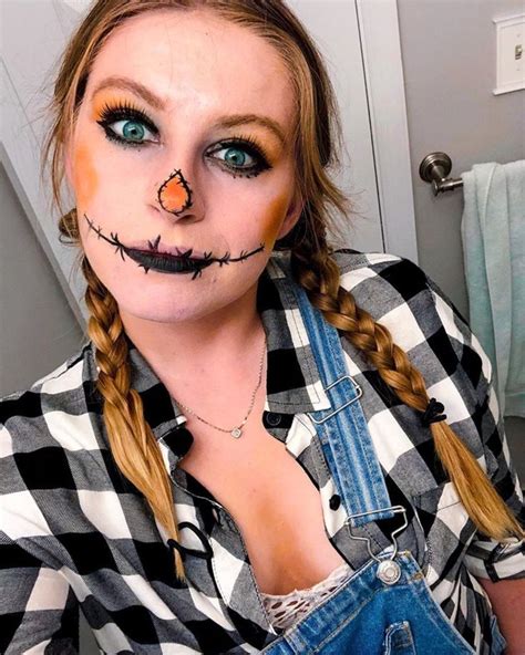 Scarecrow Makeup Ideas For Halloween The Glossychic Scarecrow