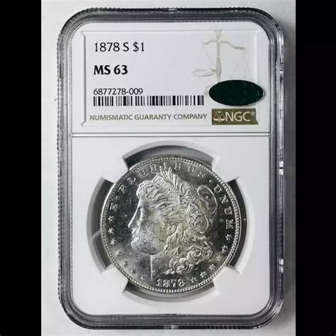 S Morgan Silver Dollar Ngc Ms Low Cac Population Cac Bob