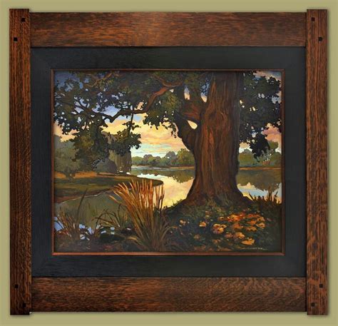 Jan Schmuckal | Old Oak On The River | Arts & Crafts Chicago 2014 | Dard Hunter Studios Frame ...