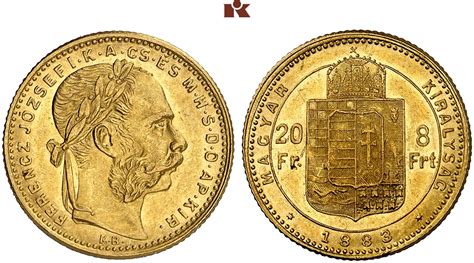 Franz Josef I Franken Forint Kb Kremnitz Fb