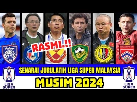 Senarai Jurulatih Kelab Liga Super Malaysia Musim Park Hang Seo