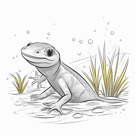 Wasser Skink Happycoloring Net