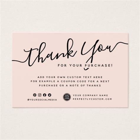 Jual Thank You Card Thank Card Kartu Ucapan Terimakasih Shopee