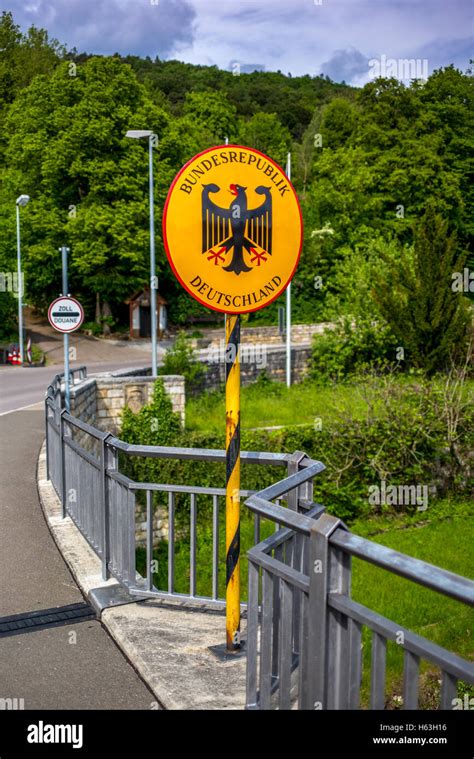 Border of Germany Stock Photo - Alamy