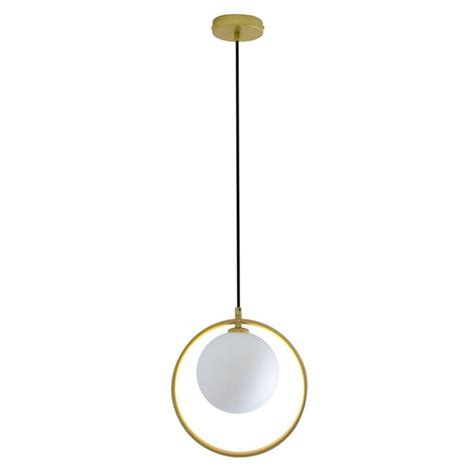 Pendente Redondo Cm Sfera Bella Ilumina O Dourado Leroy Merlin