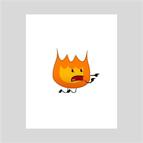 BFDI Firey (2)result, an art print by AlejandroG MelendezC - INPRNT