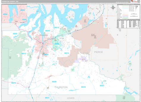 Thurston County Map Detailed