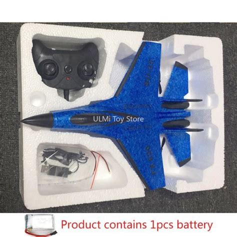 Boîte en mousse de couleur bleue SU 35 RC Télécommande Avion 2 4G