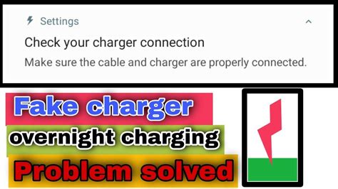 Check Your Charger Connection Problem Low Charging YouTube