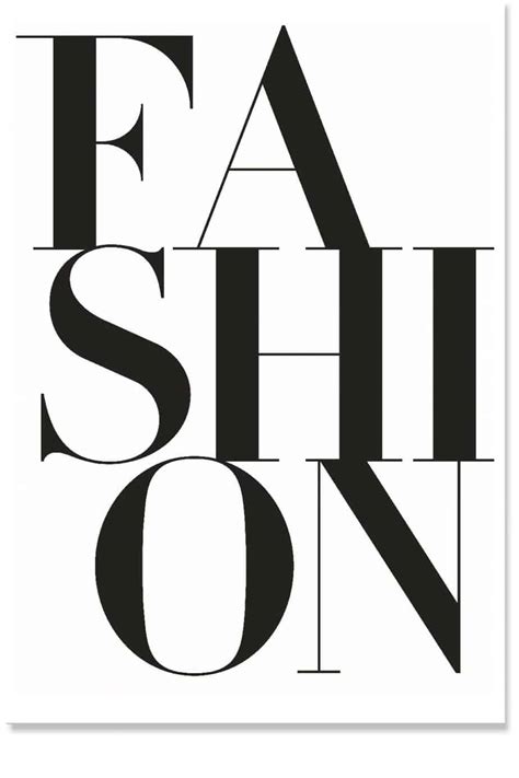 Fashion Typography Wall Art For Minimal Decor Pyaarnation