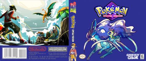 Pokemon Crystal Game Boy Color Box Art Cover By Romevi