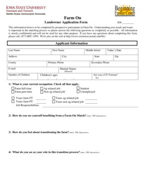 Fillable Online Extension Iastate Farm On Extension Iastate Fax Email