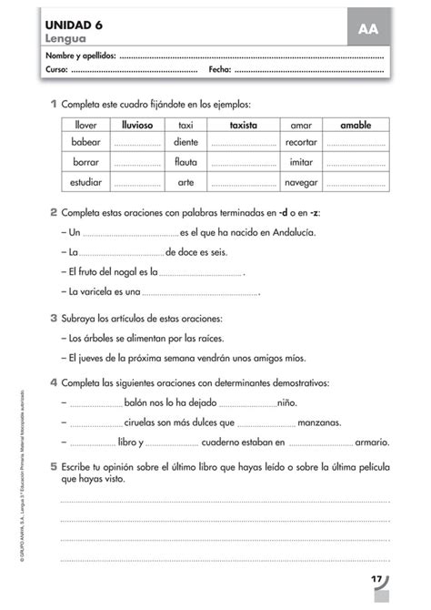 Cuadernillo Lengua Anaya Refuerzo Y Ampliaci N Pdf