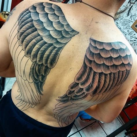 65+ Best Angel Wings Tattoos Designs & Meanings - Top Ideas (2019)