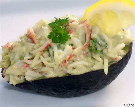 Dans La Cuisine De Blanc Manger Avocat Farci Au Crabe