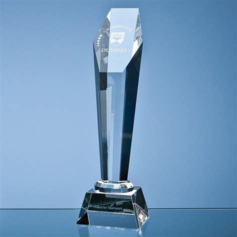 Tall Column Glass Trophy Cg3013 Fen Regis Trophies