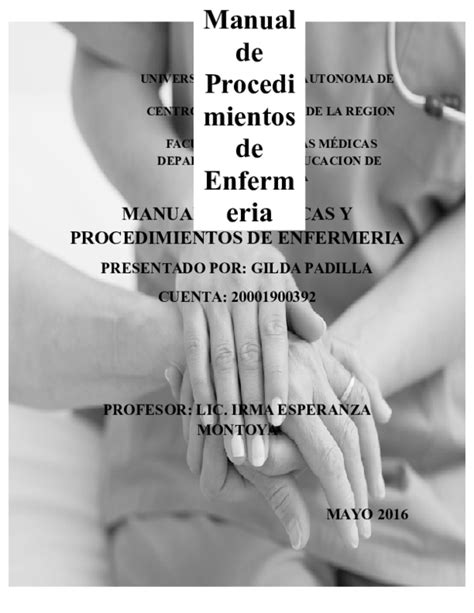 Doc Manual De Tecnicas Y Procedimientos De Enfermeria