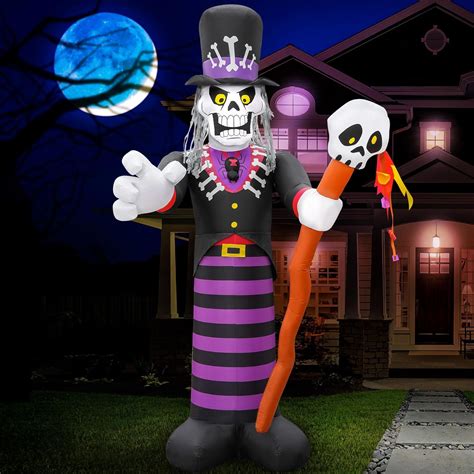 Amazon Holidayana Halloween Inflatables Ft Towering Witch Doctor