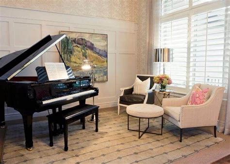 Baby Grand Piano In Living Room