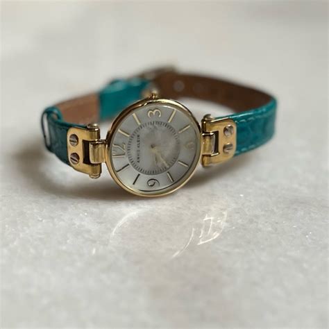 Anne Klein Teal Leather Watch Gem