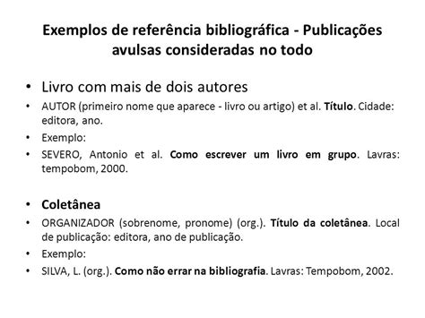 Referencia Mais De Um Autor Exemplo Vários Exemplos