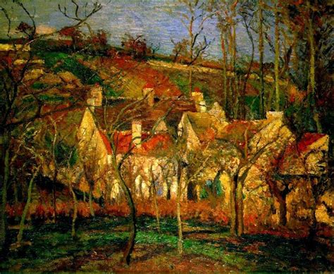 Red Roofs, Corner of a Village, Winter - Camille Pissarro - WikiArt.org ...