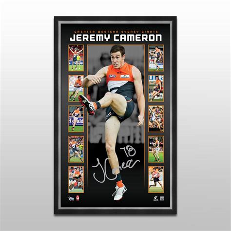 Greater Western Sydney - Jeremy Cameron Signed & Framed Limited Edition Vertiramic Collage ...