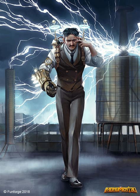 Artstation Nicola Tesla Thanh Tu N Nicolas Tesla Tesla Nikola Tesla